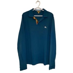 Burberry Brit longsleeve polo rugby shirt size XL